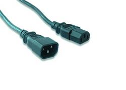 Kábel predlžovací 220V/230V sieťového prívodu 1,8m (C13 to C14)