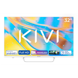 KIVI TV 32F760QW, 32" (81cm), HD LED TV, AndroidTV 11, White, 1920x1080, 60 Hz,2x8W, 33 kWh/1000h ,HDMI ports 2