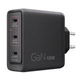 Lenovo 100W PD, GaN charger, 3x USB-C, 1,8m kabel