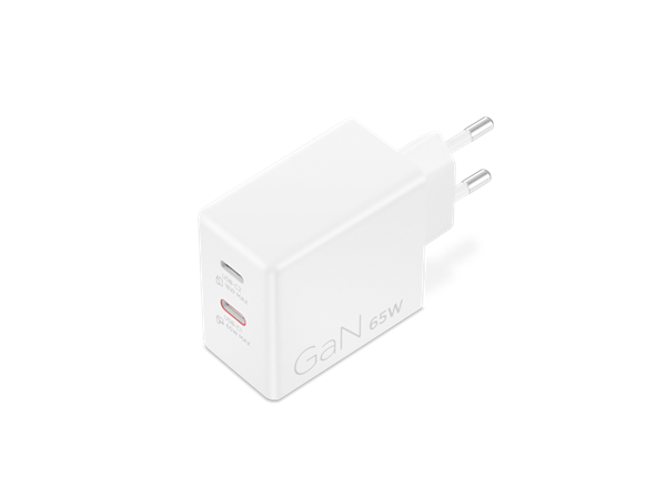 Lenovo 65W, USB-C, Charger, GaN, 1,5m kabel, biely
