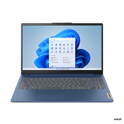 Lenovo IP Slim 3 15ABR8, Ryzen 5 5625U, 15.6˝ 1920 x 1080 FHD, UMA, 8GB, SSD 512GB, FDOS, modrý, 2y CI