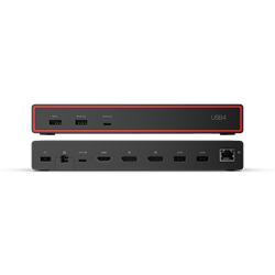 Lenovo ThinkPad USB4 Dock 5000 - PD65W (2x DP, 1x HDMI, 1x RJ45, 2x USB-C,4xUSB-A adapter) pripojit max 4x LCD