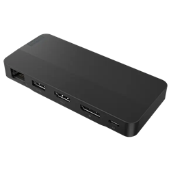 Lenovo USB-C Dual Display Travel Dock 65W - (1x DP, RJ45, 1x HDMI, 1x USB 3.0, 2x USB-C, adapter) pripojit max. 2x LCD