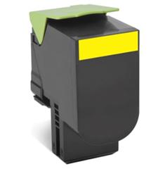 Lexmark 802HY CX410, CX510, Yellow High Yield Return Program Toner Cartridge 3k