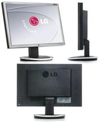 LG L194WT-SF . 19" LCD, 5000:1, 5ms, DVI, strieborný