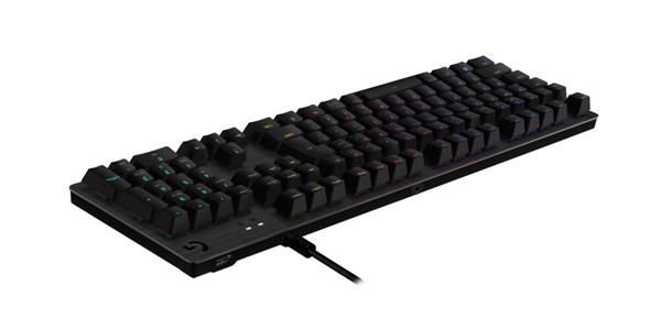 Logitech® G512 CARBON LIGHTSYNC RGB Mechanical Gaming Keyboard with GX Red switches - CARBON - US INT'L - USB - N/A - IN