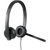 Logitech® H570e USB Headset Stereo (UC version) - BLACK - USB-A