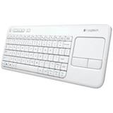 Logitech® K400 Plus Wireless Touch Keyboard white SK/CZ