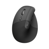 Logitech® Lift Left Vertical Ergonomic Mouse for Business - GRAPHITE / BLACK - 2.4GHZ/BT - EMEA - B2