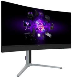 Lorgar 34MP1, zakrivený herný monitor 34´´, UWQHD 3440x1440, 1 000 000:1, 1ms, 1000cd, HDMI, DP, USB-C(90W), 2.1 repro