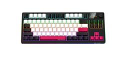 Lorgar KBP70TKLW, Pro bezdrôtová mechanická herná klávesnica, 2.4 GHz/ BT 5.0, Displej, multim. tlač., US layout, čierna