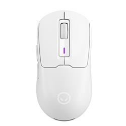 Lorgar MSA10W, bezdrôtová herná myš, 6 prog. tlačidiel, senzor Pixart 3311, 12.000 dpi, podsvietenie RGB, biela
