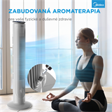MIDEA Aroma SLIM ventilátor FZ10-21ARBW, DO, teplotný senzor, 5 rýchlostí, 9h progr. časovač