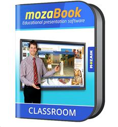mozaBook CLASSROOM interaktívny vzdelávací prezentacný softvér pre ucitelov, 1jazyk, 1 rok, 1 zariadenie