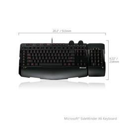 OEM Microsoft SideWinder X6 Keyboard Black USB SK