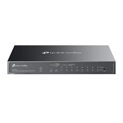 Omada 10-Port Gigabit Easy Managed Switch with 8-Port PoE+ PORT: 8× Gigabit PoE+ Ports, 1x Gigabit Non-PoE Ports, 1× Com