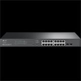 Omada 18-Port PoE+ Gigabit Smart Switch with 2 SFP Slots PORT: 16× Gigabit RJ45 Ports, 2× Gigabit SFP Slots SPEC: 802