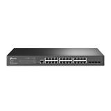 Omada 24-Port Gigabit L2+ Managed Switch with 4 SFP Slots PORT: 24× Gigabit RJ45 Ports, 4× Gigabit SFP Slots, RJ45/Micr