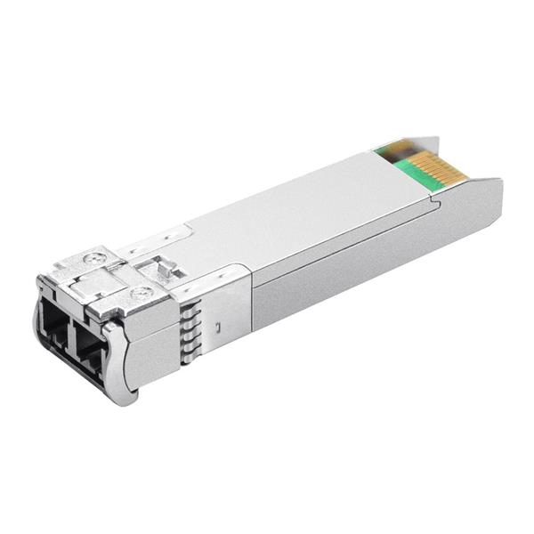 Omada 25GBase-SR SFP28 LC Transceiver SPEC: Dual Rate 25.78 Gbps and 10.31 Gbps, 850 nm MMF (Multimode fiber), Duplex LC