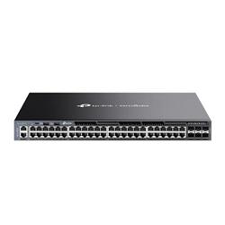 Omada 48-Port Gigabit Stackable L3 Managed Switch with 6 10GE SFP+ Slots PORT: 48× Gigabit RJ45 Ports, 6× 10G SFP+ Slots