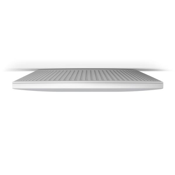 Omada AX6000 Ceiling Mount Dual-Band Wi-Fi 6 Access Point PORT: 1×2.5G RJ45 Port SPEED:1148Mbps at 2.4 GHz + 4804 Mbps