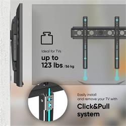 ONKRON TV SLIM držiak na stenu, 32 až 75", VESA 400x400, max 57 kg, čierny