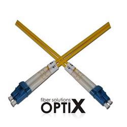 Optický duplex kabel 09/125, LC/LC, LSOH, (OS2), G657A, 1m