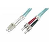Optický duplex kabel, MM, 50/125, LC/ST, LSOH, (OM3), 10m