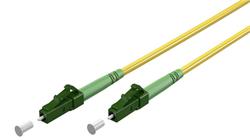 Optický kábel LC/APC-LC/APC, 1m Simplex OS2(9/125µm), LSOH, 3mm, žltý