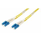optický kábel LC-LC, 1m Duplex OS2(9/125µm), LSOH, 2.0mm, žltý