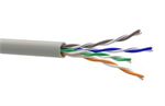 Optix kábel UTP, Cat5E, PVC, drôt, Eca, box 305m - šedá