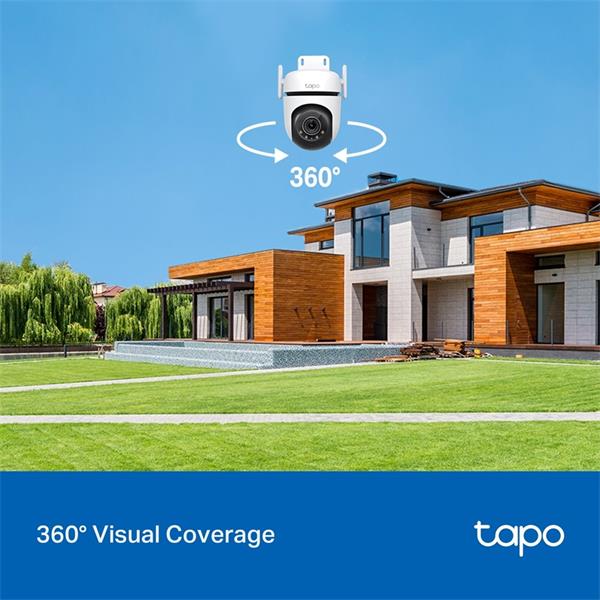 Outdoor Pan/Tilt Security Wi-Fi Camera SPEC: 2K QHD (2560x1440), 2.4 GHz, 2T2R, 2 × External Antennas, 1 × Ethernet Port