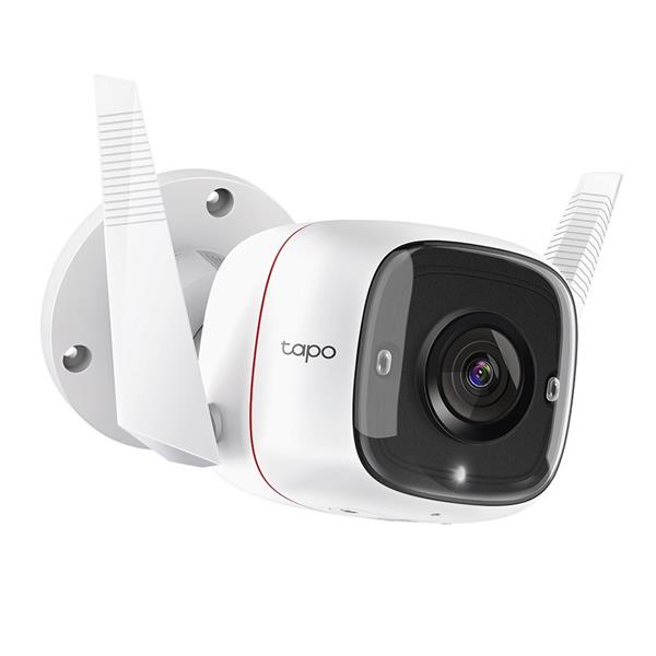 Outdoor Security Wi-Fi Camera SPEC: 3MP, 2.4 GHz, 2T2R, 2 × External Antennas, 1 × Ethernet Port FEATURE: Motion Detecti