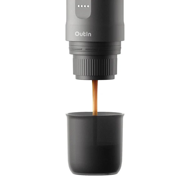 Outin Nano Prenosný espresso kávovar, farba vesmírne sivý