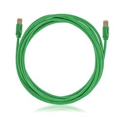 patch kábel Cat6A, STP, LSOH, 1m, zelený