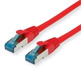 patch kábel Cat6A, STP, LSOH, 3m, červený