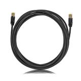 patch kábel Cat6A, STP, LSOH, 5m, čierny