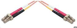 Patchcord optický MM OM4 50/125, LC-LC, 2m, LSOH barva aqua dup. 2x 2,8mm, I/L 0,2dB, R/L -35dB