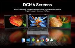 Prenosný monitor Blackview DCM6 Dual Screen 14inch 1920x1080 16:9 LCD 60Hz IPS 178 USB-C 3.1x3, sivo čierny