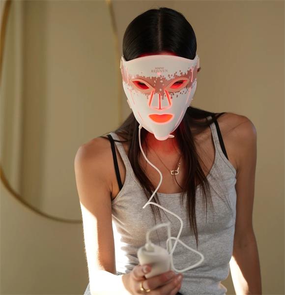 Renpho Rejuven Artemis Blush LED Light Therapy Mask, 432 vysokohustých LED diód, 4 svetelné režimy,5 úrovní intenzity