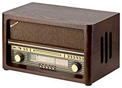 ROADSTAR Rádio – v drevenom vyhotovení, CD/MP3, analógový AM/FM tuner, Bluetooth, USB