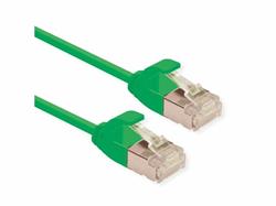 Roline U/FTP patch kábel 0,15m cat6a slim, super flex, zelený