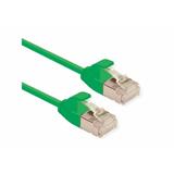 Roline U/FTP patch kábel 0,15m cat6a slim, super flex, zelený
