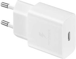 Samsung cestovná nabíjačka USB-C (15W) bez kábla, biela