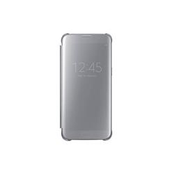 Samsung flipové púzdro Clear View pre Samsung Galaxy S7 edge (G935), strieborná