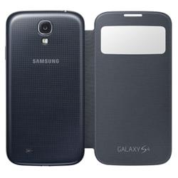 Samsung flipové púzdro s oknom S-view pre Galaxy S IV (i9505), čierna