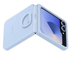 Samsung Silikónový kryt s držiakom na prst pre Z Flip6 , modrý