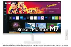 Samsung Smart Monitor M7 32" LED VA 3840x2160 Mega DCR 4ms 300cd HDMI USB-C Wifi repro biely