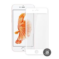 ScreenShield Apple iPhone 7 Tempered Glass protection display (full COVER WHITE metalic frame) - Biely