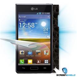 ScreenShield LG Optimus L7 - Films on display and carbon skin (leather)